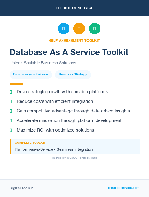 Database As A Service Toolkit