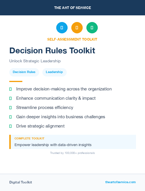 Decision Rules Toolkit