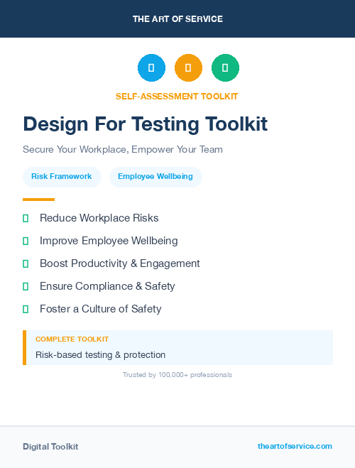 Design For Testing Toolkit