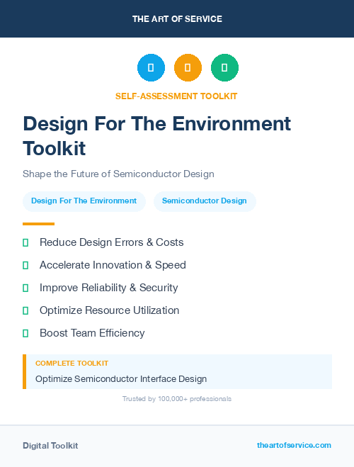 Design For The Environment Toolkit