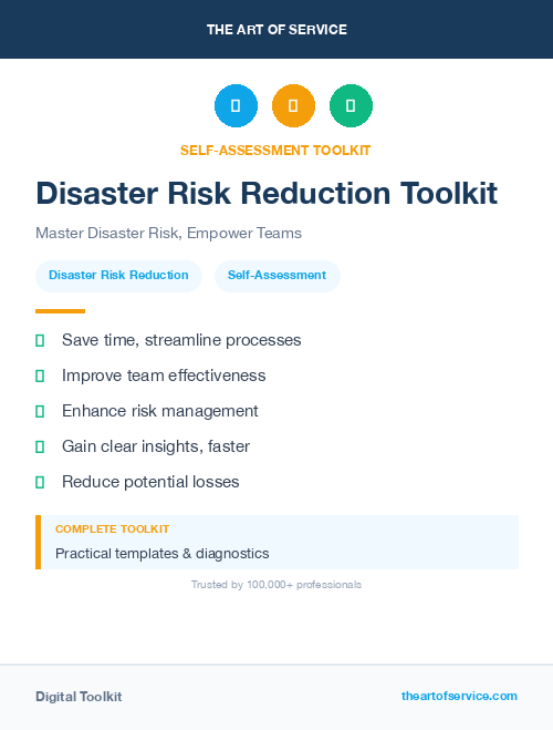 Disaster Risk Reduction Toolkit