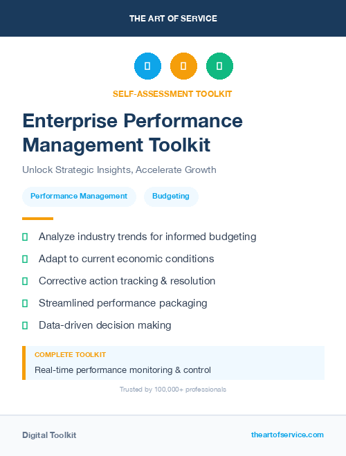 Enterprise Performance Management Toolkit