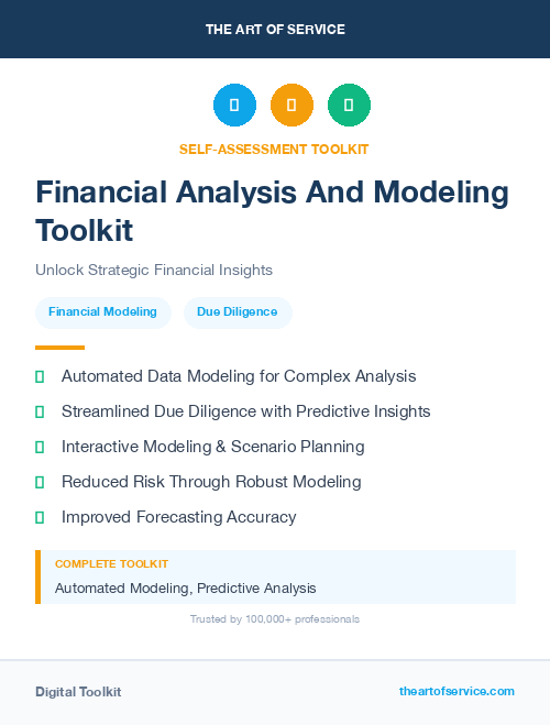 Financial Analysis And Modeling Toolkit