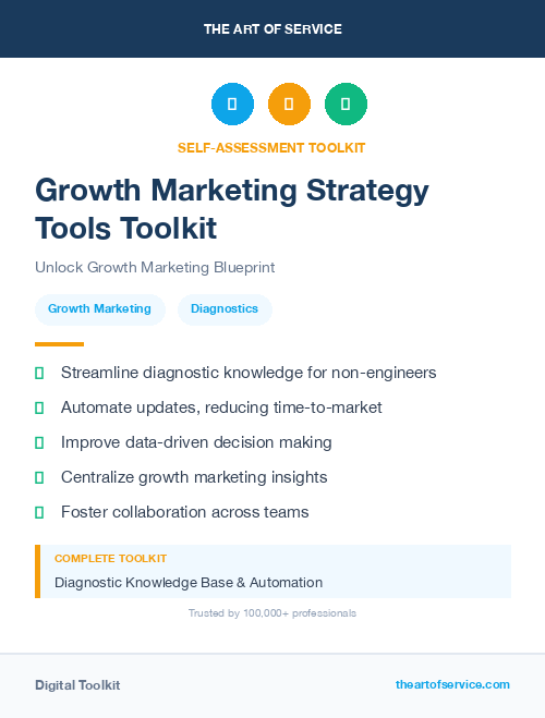 Growth Marketing Strategy Tools Toolkit
