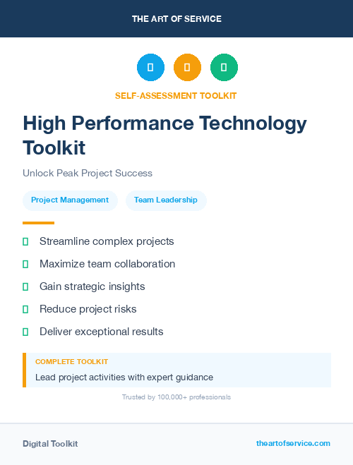 High Performance Technology Toolkit