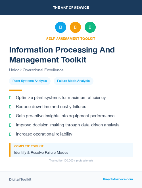 Information Processing And Management Toolkit