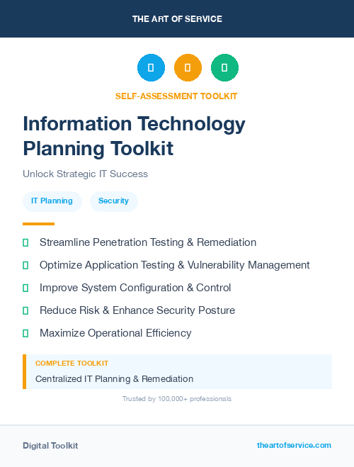 Information Technology Planning Toolkit