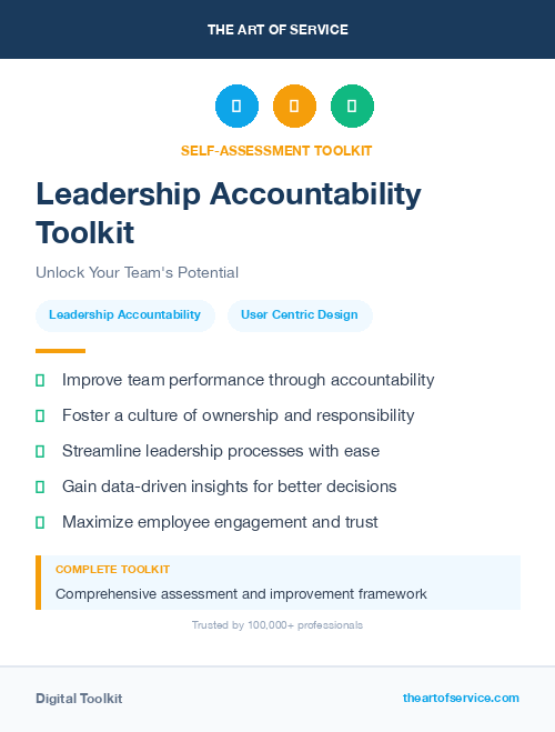 Leadership Accountability Toolkit