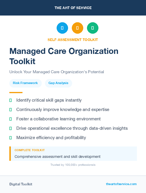 Managed Care Organization Toolkit