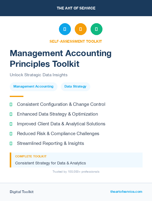 Management Accounting Principles Toolkit