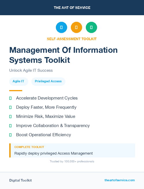 Management Of Information Systems Toolkit