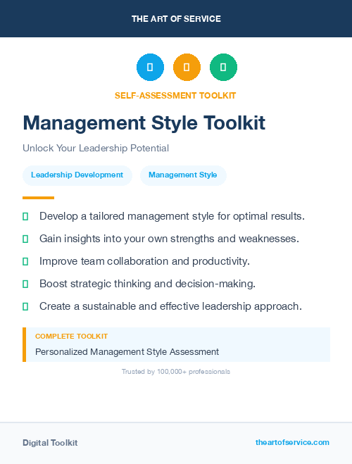 Management Style Toolkit
