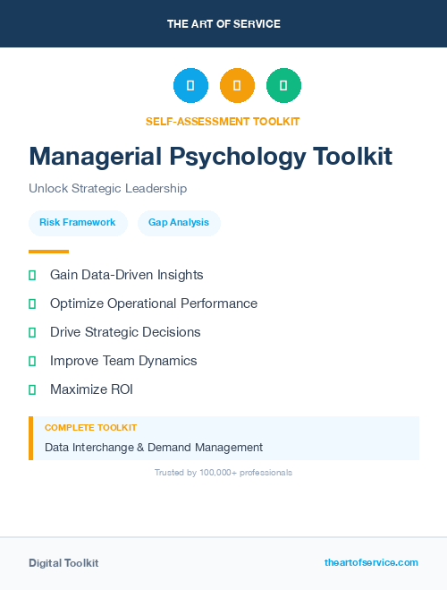 Managerial Psychology Toolkit