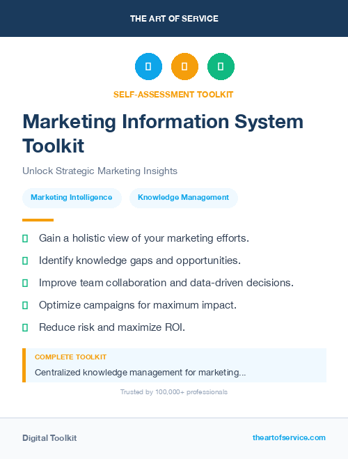 Marketing Information System Toolkit