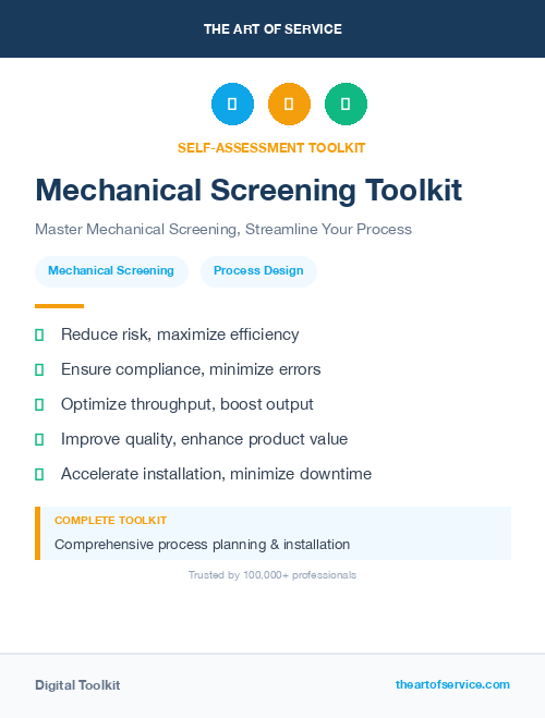 Mechanical Screening Toolkit