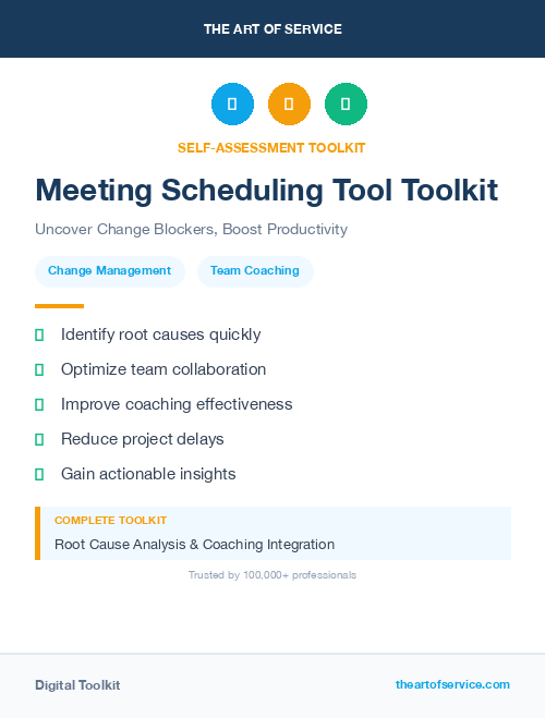 Meeting Scheduling Tool Toolkit