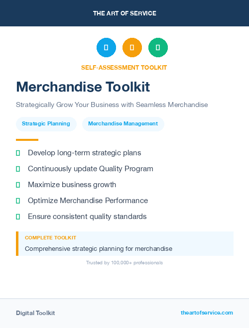Merchandise Toolkit