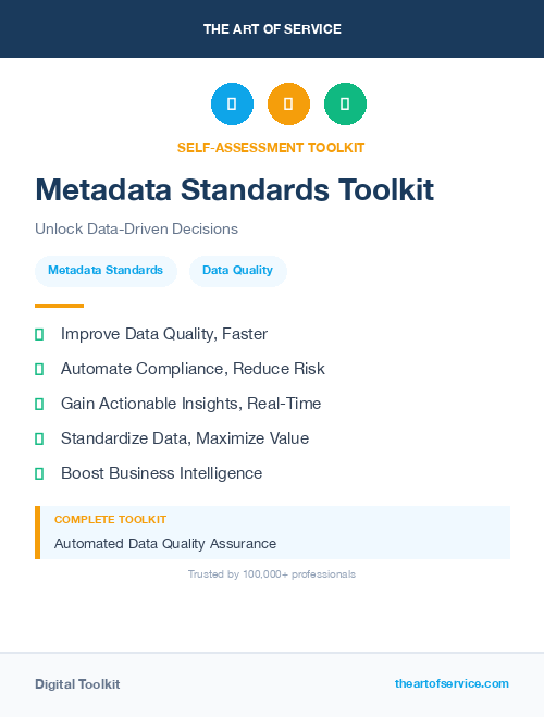 Metadata Standards Toolkit