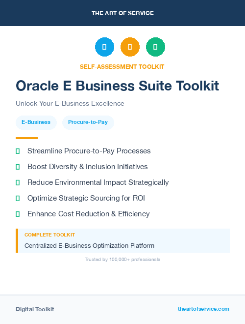 Oracle E Business Suite Toolkit