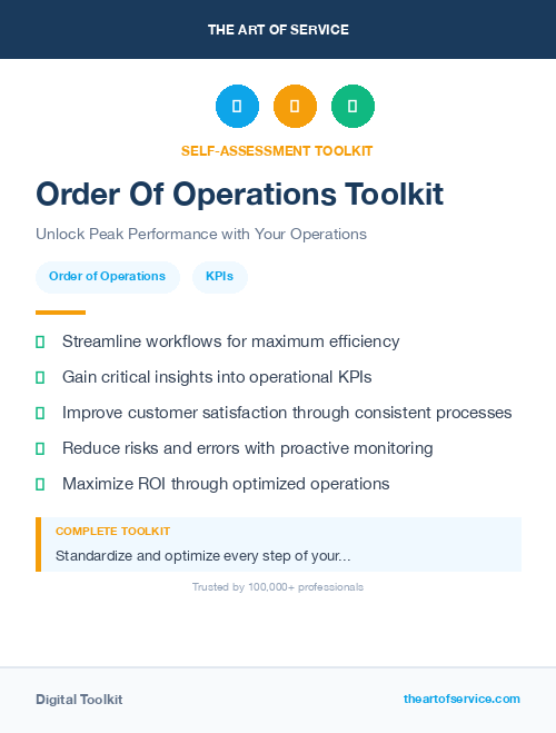 Order Of Operations Toolkit