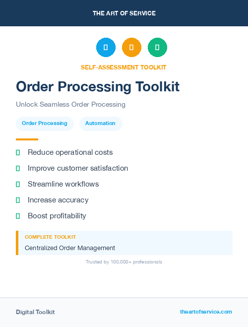 Order Processing Toolkit
