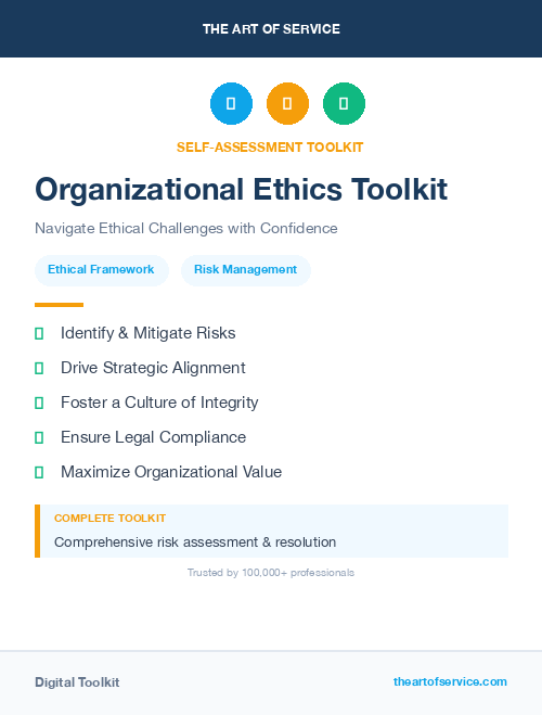 Organizational Ethics Toolkit
