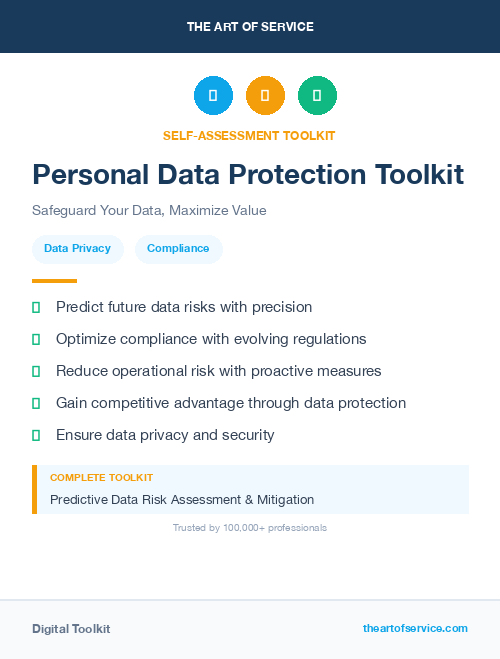 Personal Data Protection Toolkit