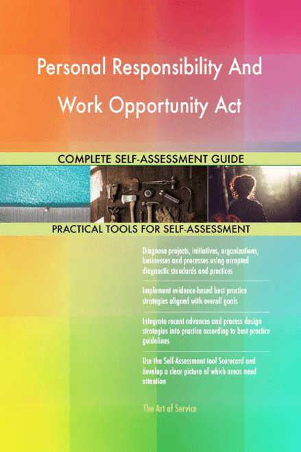 Personal Responsibility And Work Opportunity Act Toolkit