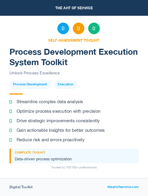 Process Development Execution System Toolkit
