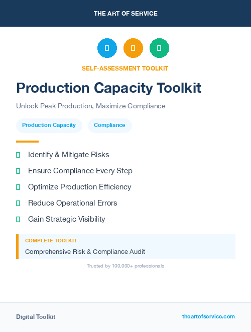 Production Capacity Toolkit