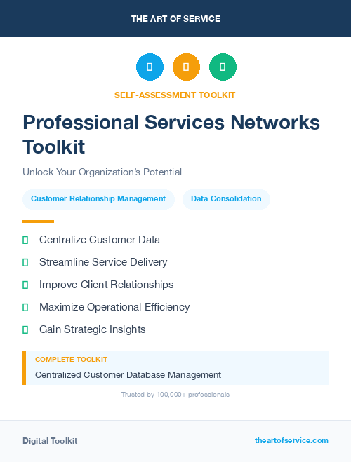Professional Services Networks Toolkit