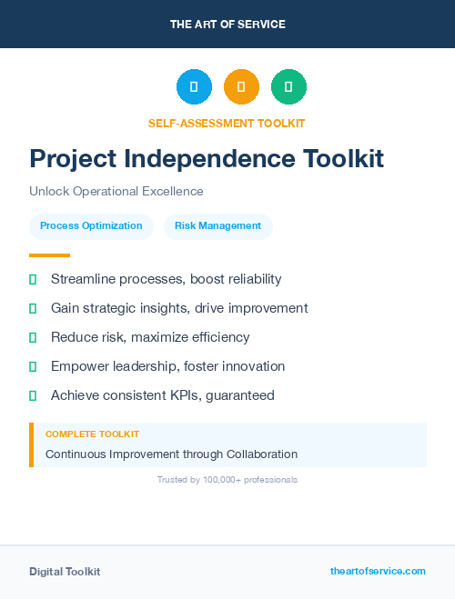 Project Independence Toolkit