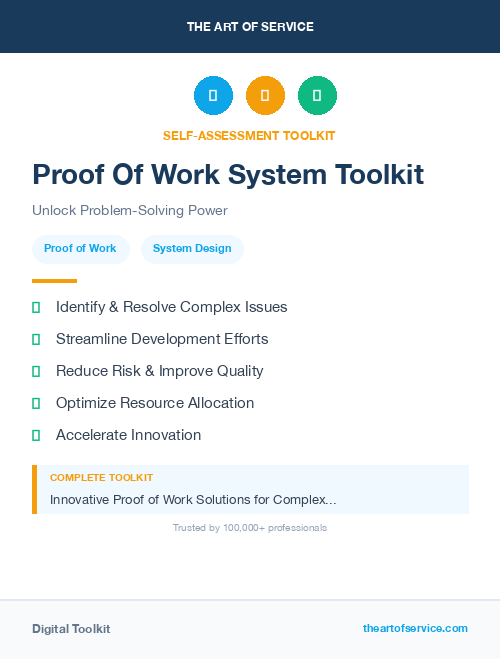 Proof Of Work System Toolkit