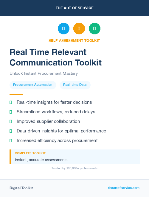 Real Time Relevant Communication Toolkit