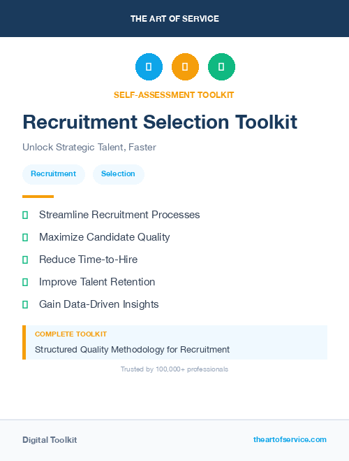 Recruitment Selection Toolkit