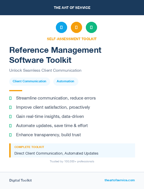 Reference Management Software Toolkit