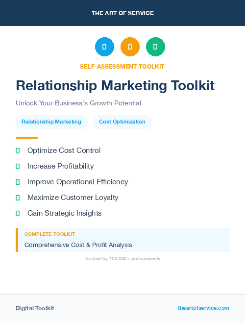 Relationship Marketing Toolkit