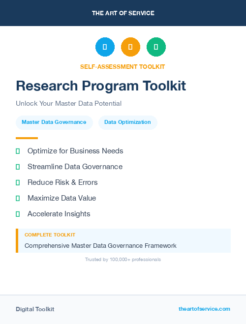 Research Program Toolkit
