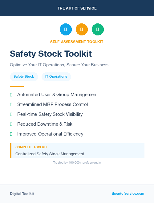 Safety Stock Toolkit