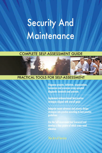 Security And Maintenance Toolkit