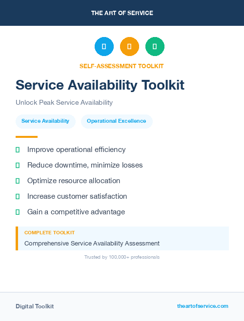 Service Availability Toolkit