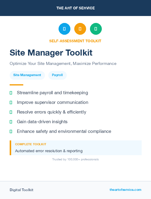 Site Manager Toolkit
