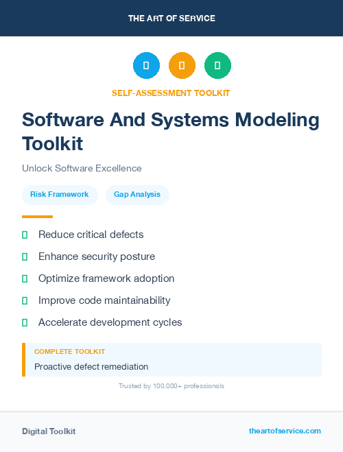 Software And Systems Modeling Toolkit