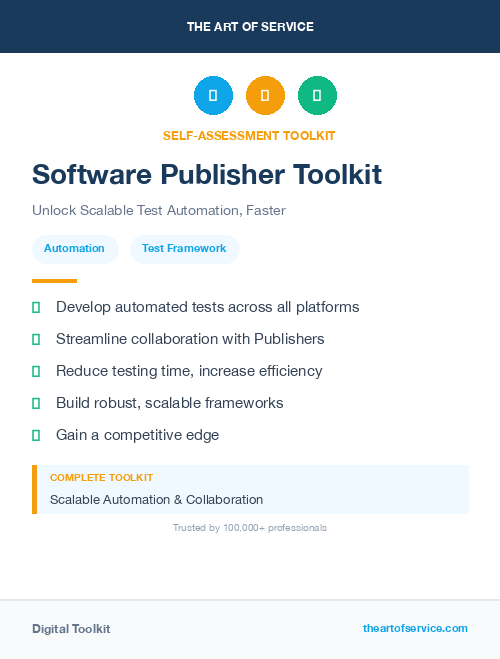 Software Publisher Toolkit