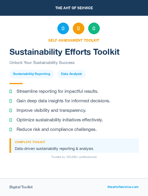 Sustainability Efforts Toolkit