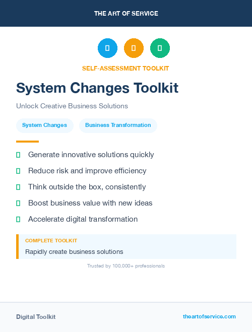 System Changes Toolkit