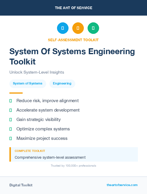 System Of Systems Engineering Toolkit