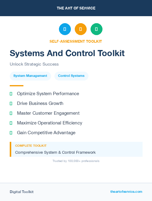 Systems And Control Toolkit