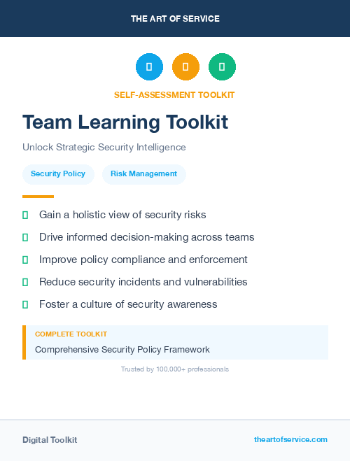 Team Learning Toolkit