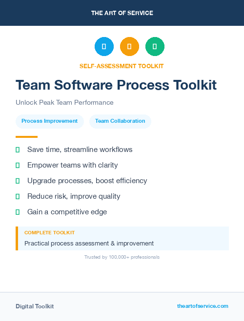 Team Software Process Toolkit